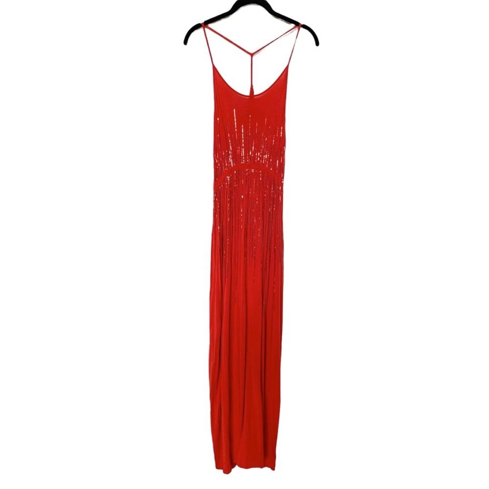 Anjara Garcia Sequin Front Maxi Dress Size Medium
